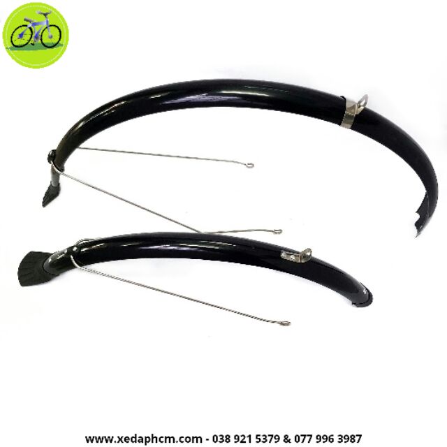 Dè chắn bùn xe đạp touring city bánh 700c nhựa dẻo vè xe full
