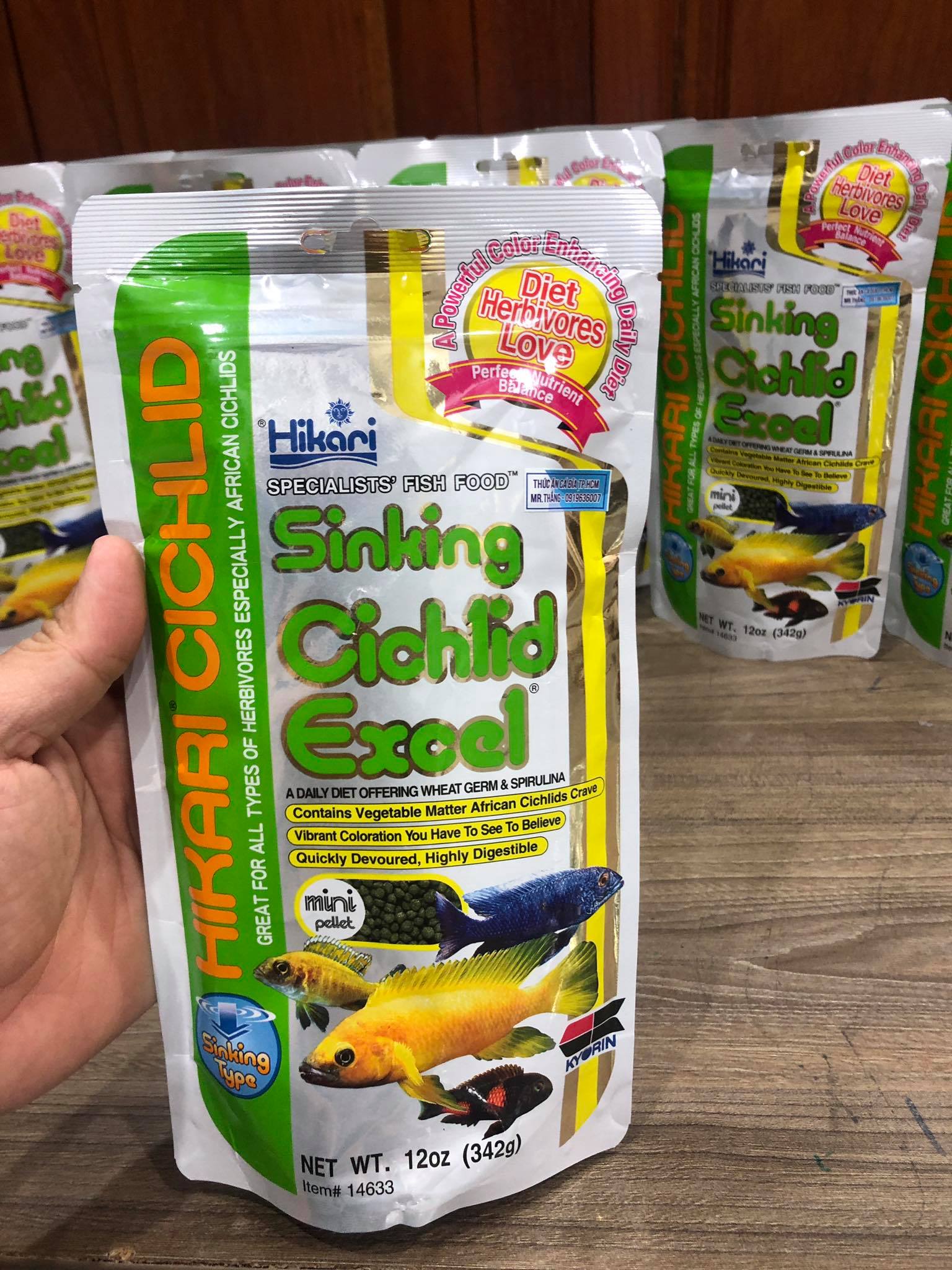 Thức ăn cá Ali Hikari Sinking Cichlid Excel hàng Nhật