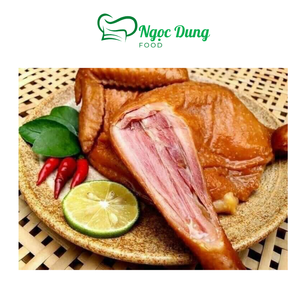 Gà ủ muối xông khói vỉ nữa con (giao hỏa tốc TPHCM)