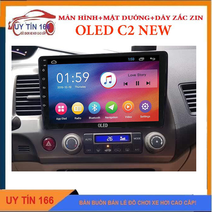 TẶNG VIETMAP S1-Bộ màn hình C2 NEW cho xe HONDA CIVIC 2007-2012, vào mạng xem trực tuyến, kết nối wifi, Dcom 3G, mạng dữ liệu di động, tích hợp sẵn cổng lắp sim 4G - màn hình xe hơi, camera 360 ô tô giá rẻ, phụ kiện đồ chơi ô tô