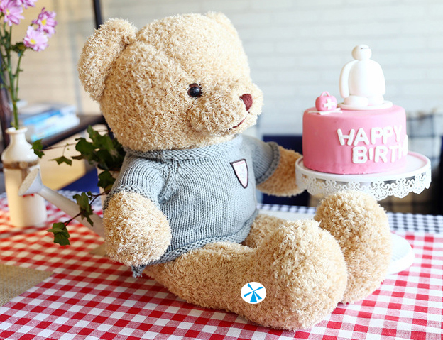 Gấu bông teddy lông xù size nhỏ