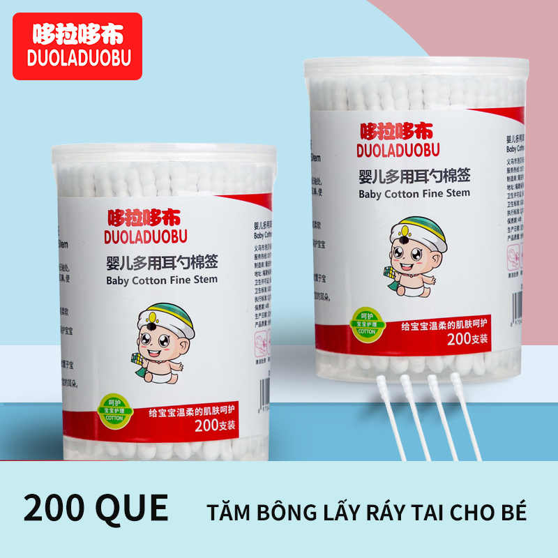 tăm bông ngoáy tai cho bé