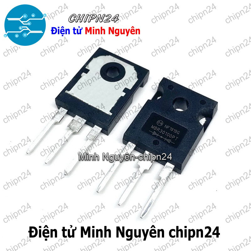 [1 con] (DIP) Diode MBR30100PT TO-247 30A 100V (MBR30100 30100) [Diode Schottky] - HH005191