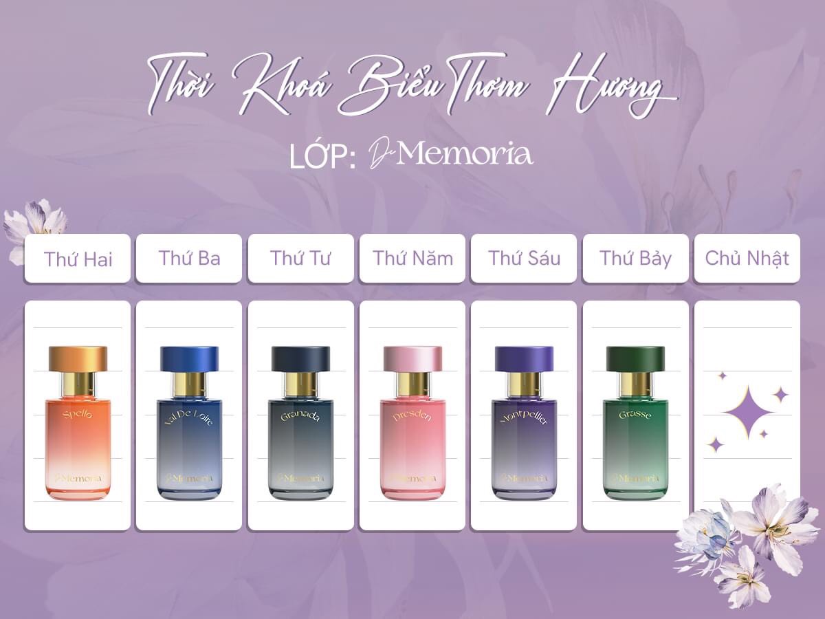 NƯỚC HOA DE MEMORIA HÀN QUỐC