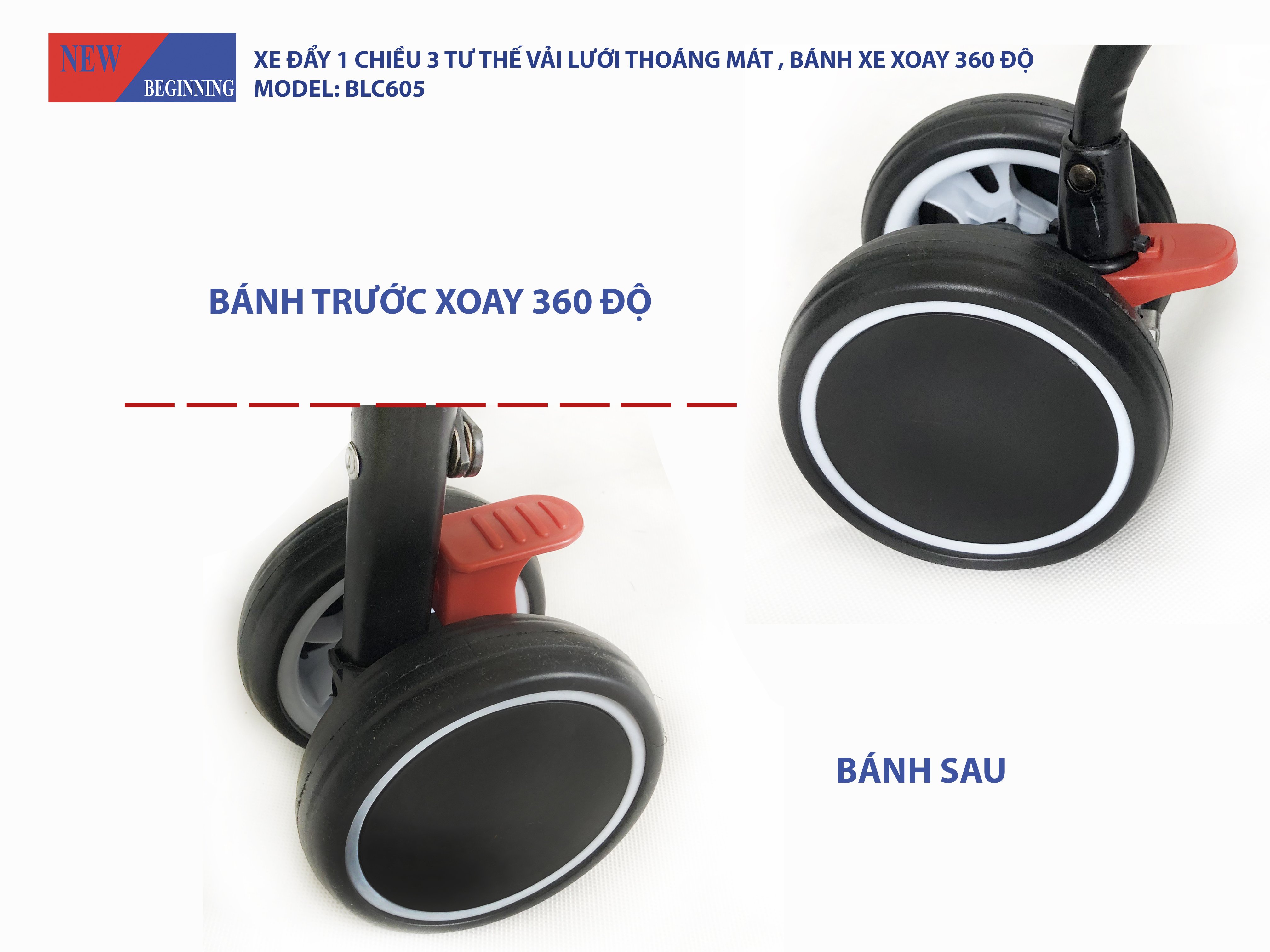 Xe đẩy trẻ em gấp gọn New Beginning