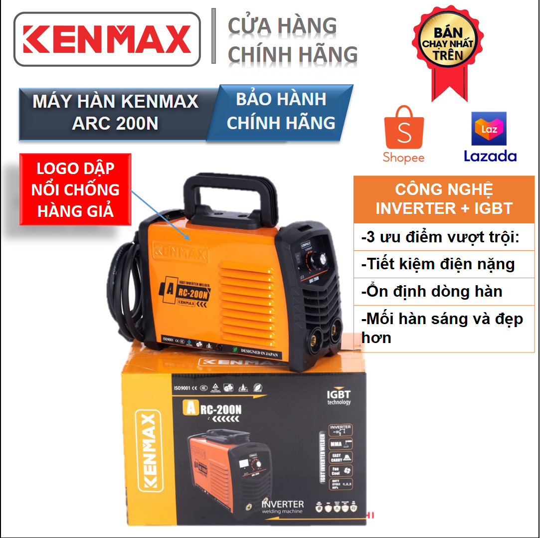 Máy hàn - máy hàn điện từ kenmax arc 200n