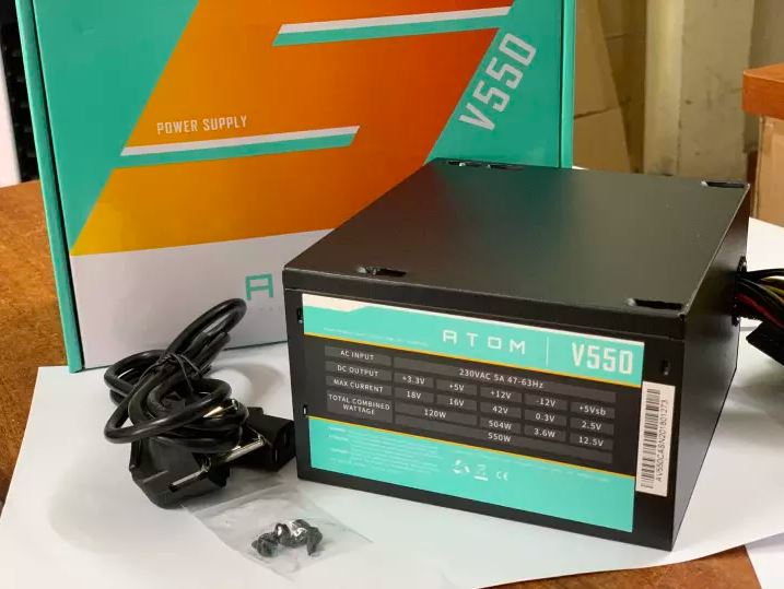 Nguồn máy tính ATOM V550 (Công suất thực 550W)