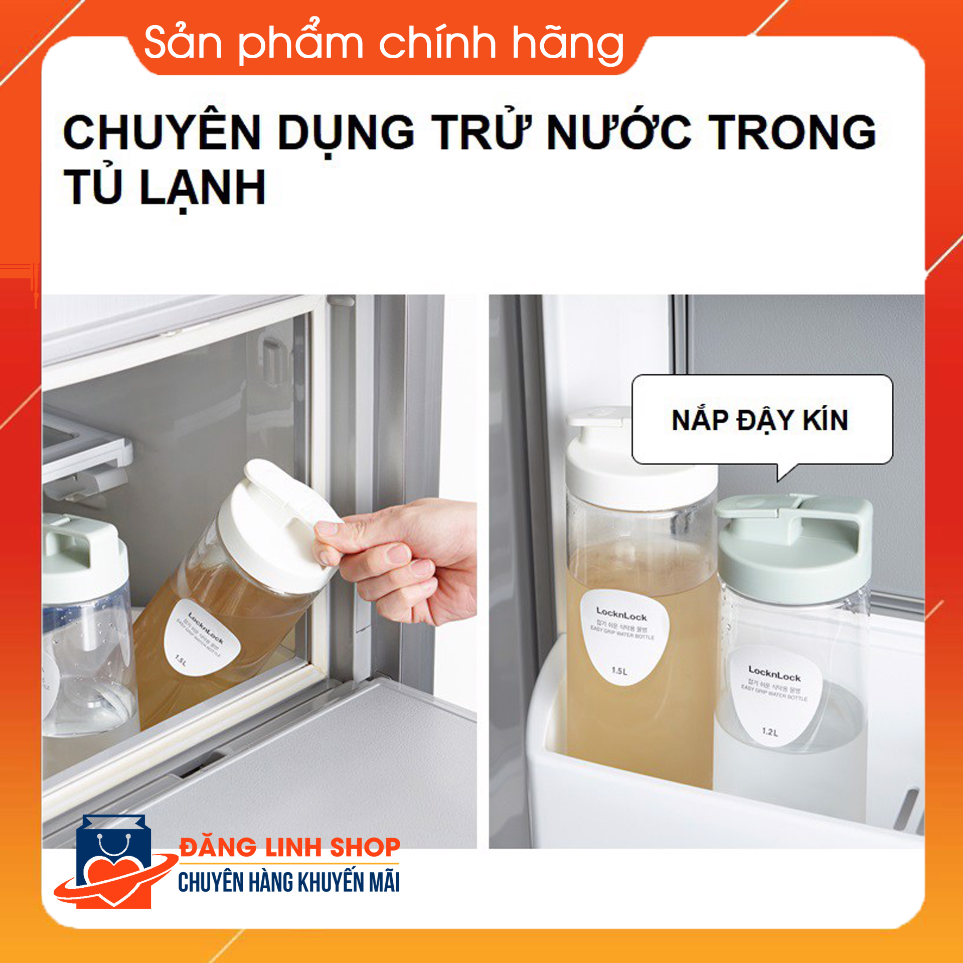 Bình đựng nước Lock & Lock dung tích 1.2L HAP813WHT