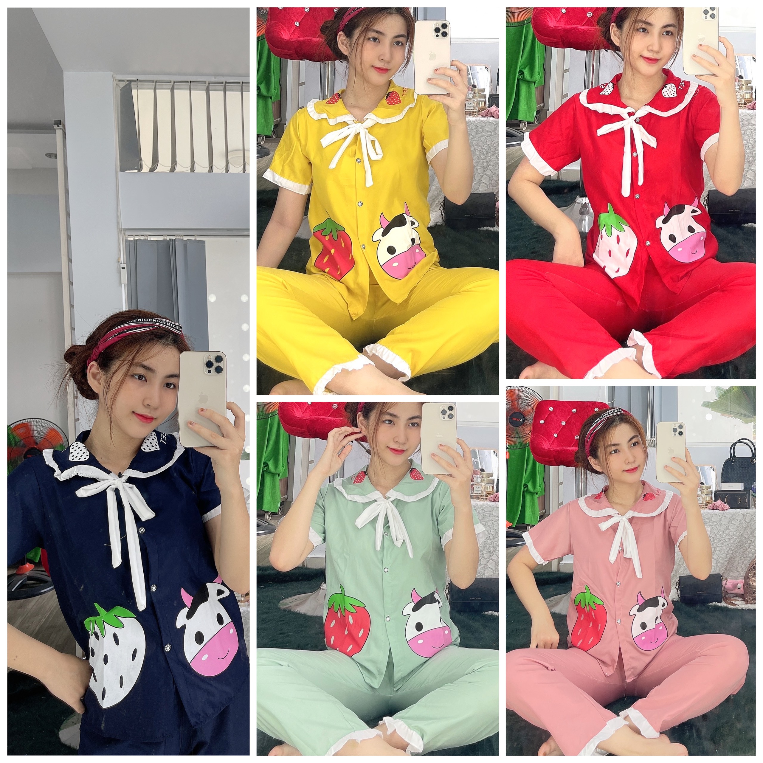 Set bộ nữ ngủ mặc nhà - đi chơi - lụa - set bộ nữ freesize dưới 55kg
