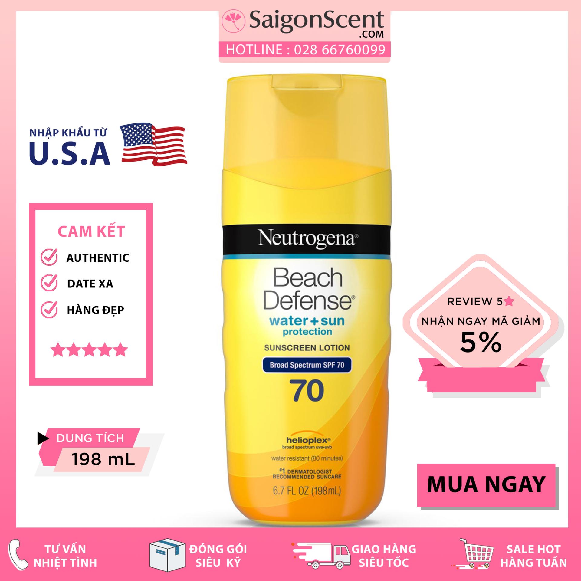 [HCM]Kem Chống Nắng Neutrogena Beach Defense SPF 70 - 198ml