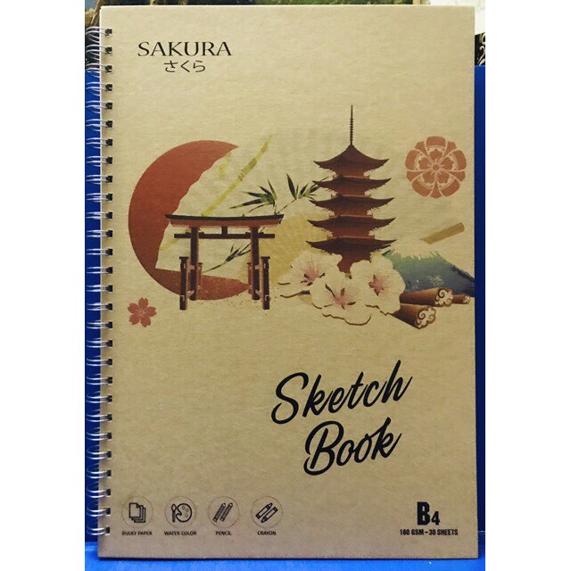 Vở vẽ sakura kraft khổ b4 - 30 tờ