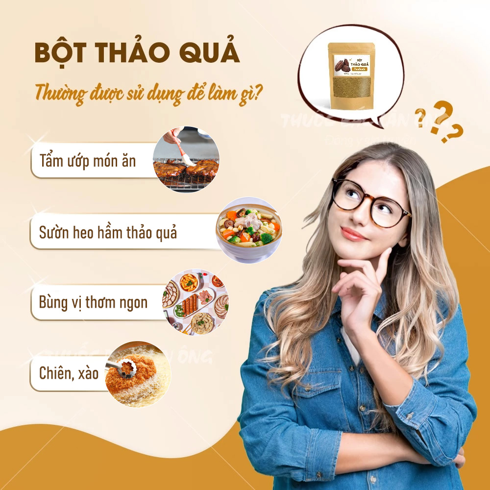 Pure Sago Powder 500g, Fragrant, Smooth, Used as a Spice for Cooking Pho, Marinating, Frying, Stir-Frying, Delicious, Rich in Flavor