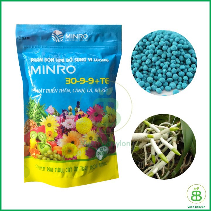Phân npk minro 30-9-9 200g