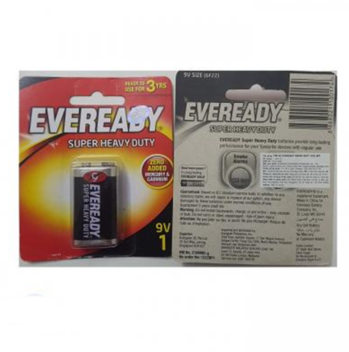 Vỉ 1 Viên Pin Eveready Vuông 9V Siêu Bền