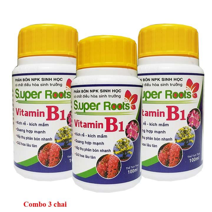 Phân bón lá Supper Roots - Vitamin B1 chuyên dùng cho hoa hồng 100ml