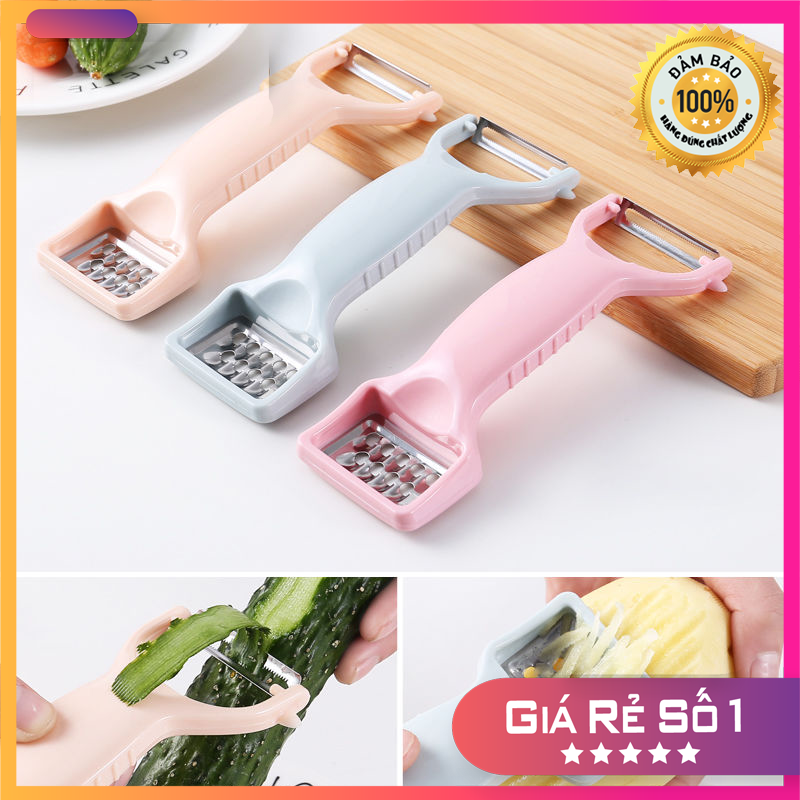 Bộ dụng cụ nạo rau củ quả- bộ cắt lát cắt sợi củ quả đa năng- dụng cụ bào gọt củ quả- nạo rau củ quả 2 đầu tiện lợi- nao rau cu quả