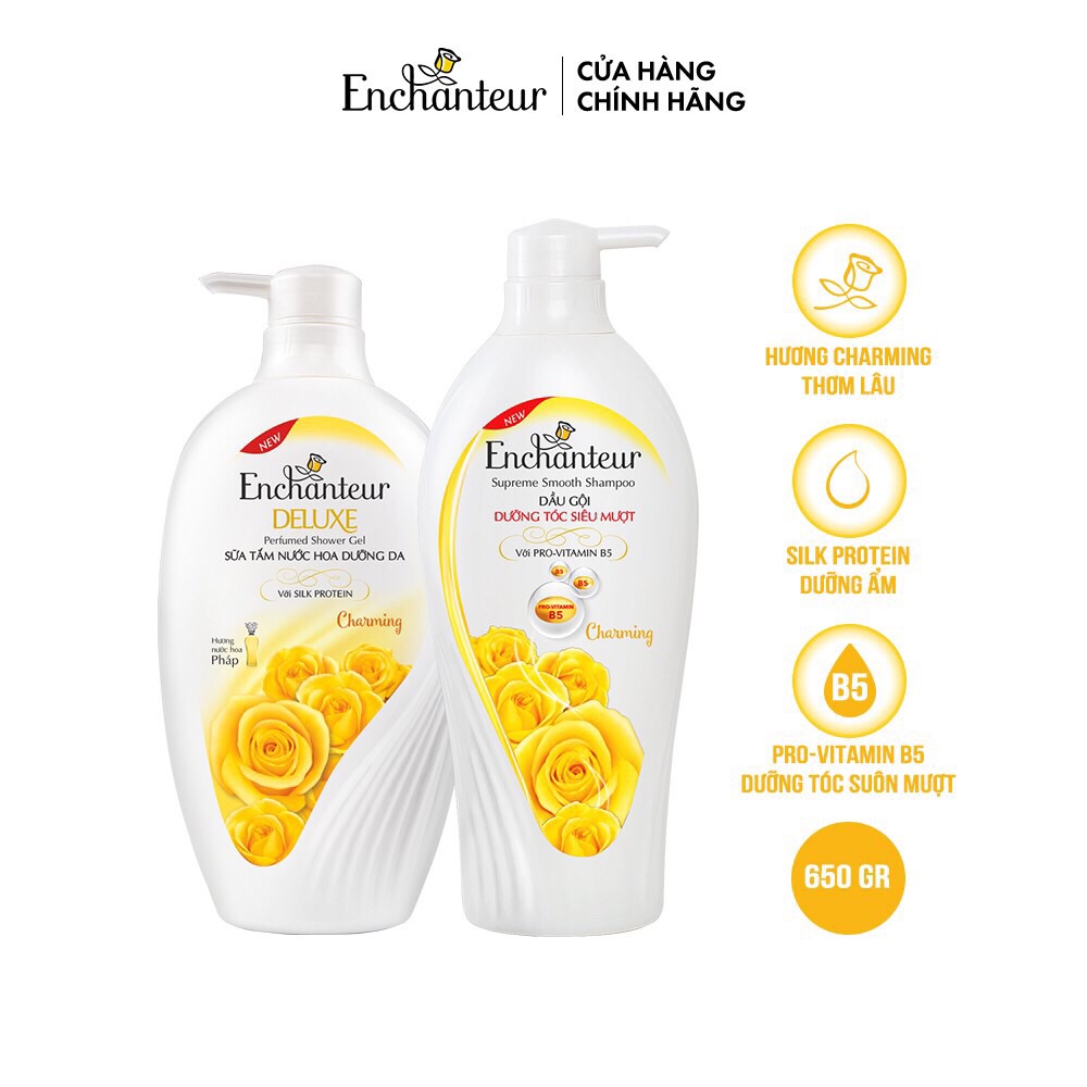 [HCM]Combo dầu gội và Sữa tắm Enchanter