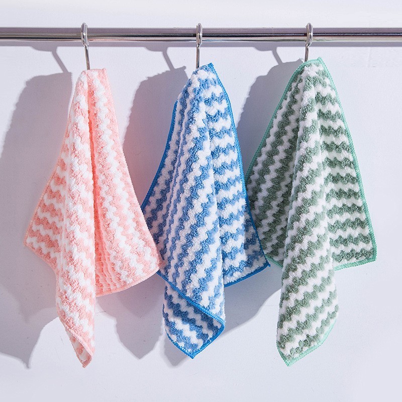 [COMBO 10] Khăn lau đa năng 25 x 25cm siêu thấm hút bo viền