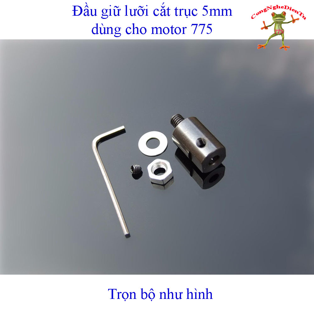 Trục nối giữ lưỡi cắt trục 5mm dùng cho motor 775