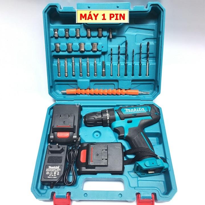 Máy khoan pin, Máy khoan bê tông dùng pin MAKITA 24V  TẶNG BỘ MŨI KHOAN