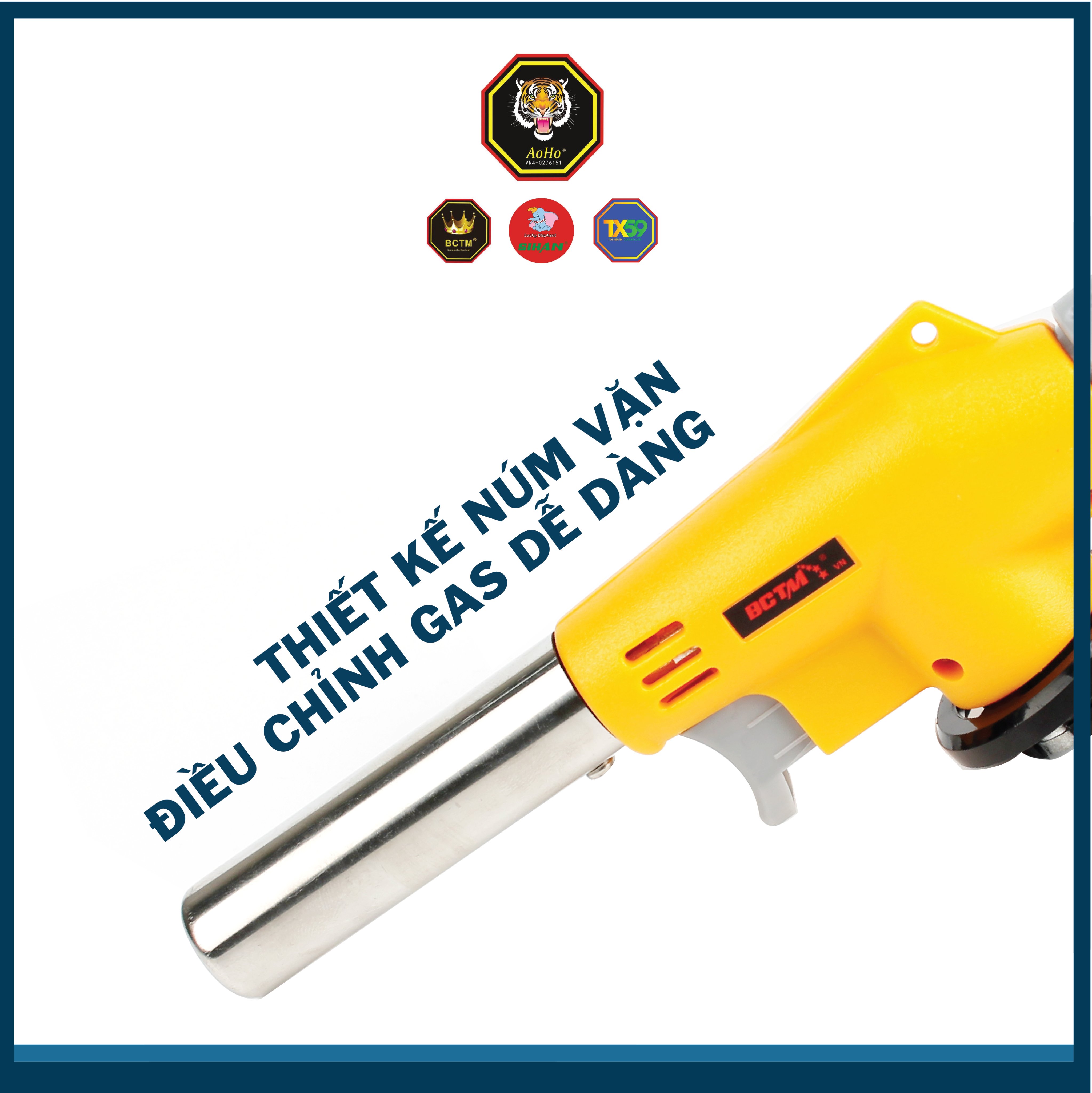 Đầu Khò Bình Gas Mini 920 _ Màu Vàng Cao Cấp