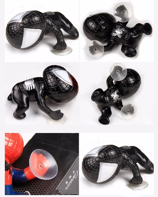 Nhện nhựa bám đuôi xe ( mô hình spider man bám xe)