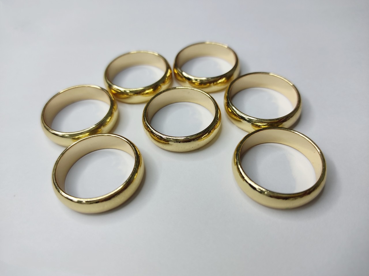 (HOT) Nhẫn trơn 2 chỉ mạ vàng 24K cao cấp N9999 (Vàng)