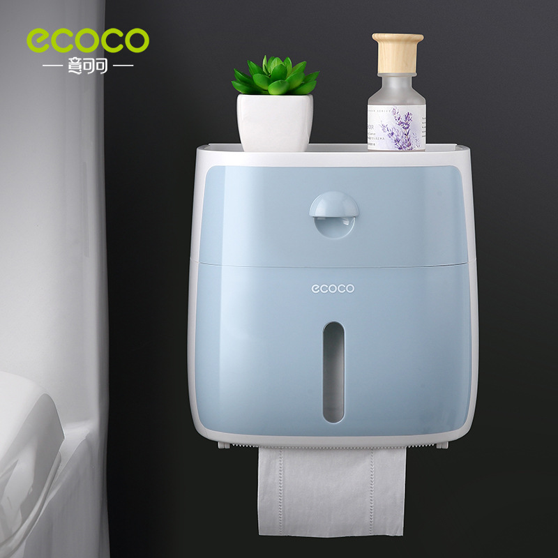 hộp để giấy vệ sinh 2 tầng cao cấp ECOCO 1804