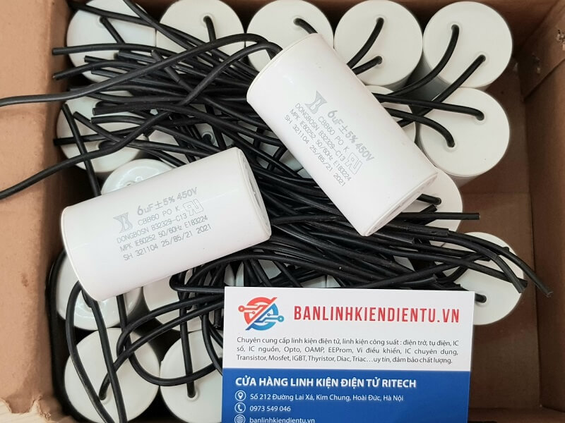 Tụ khởi động các loại 450v [6uf] [8uf] [16uf] [20uf] [25uf] [40uf] [50uf]