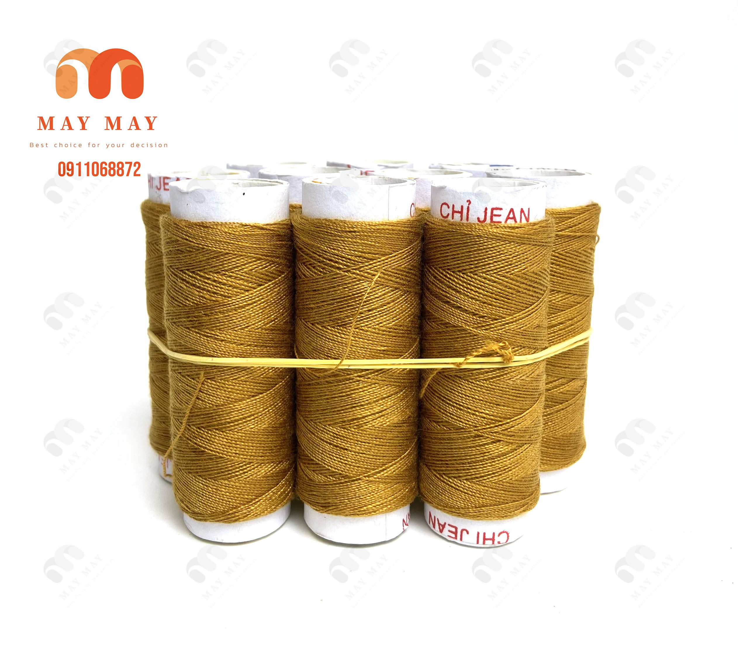 Chỉ may quần jean - Combo 10 ống chỉ jean