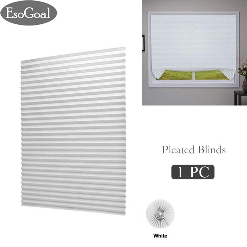 EsoGoal Rèm, Màn Cửa Tự Dán Chống Thấm Nước Xếp Ly Màn Nửa Đèn Cửa Sổ Có Thể Giặt Curtain valance Phòng Tua Rua Mù Màn Cửa for Coffee/Office Window Door, Bathroom Window