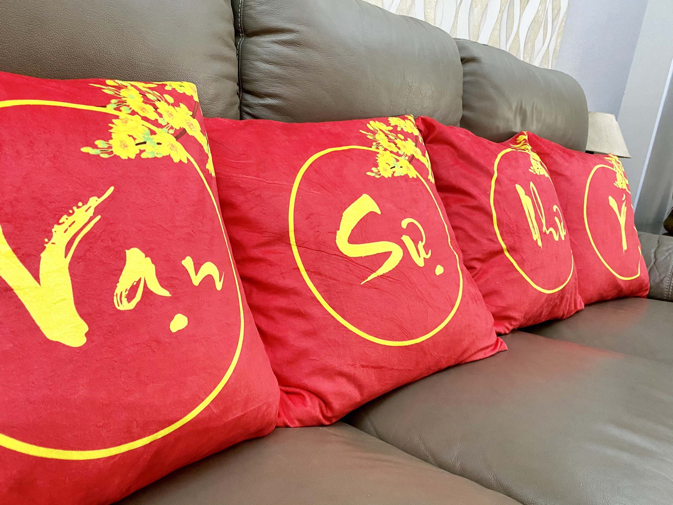 Set 4 Vỏ gối Vạn Sự Như Ý 45cm-45cm