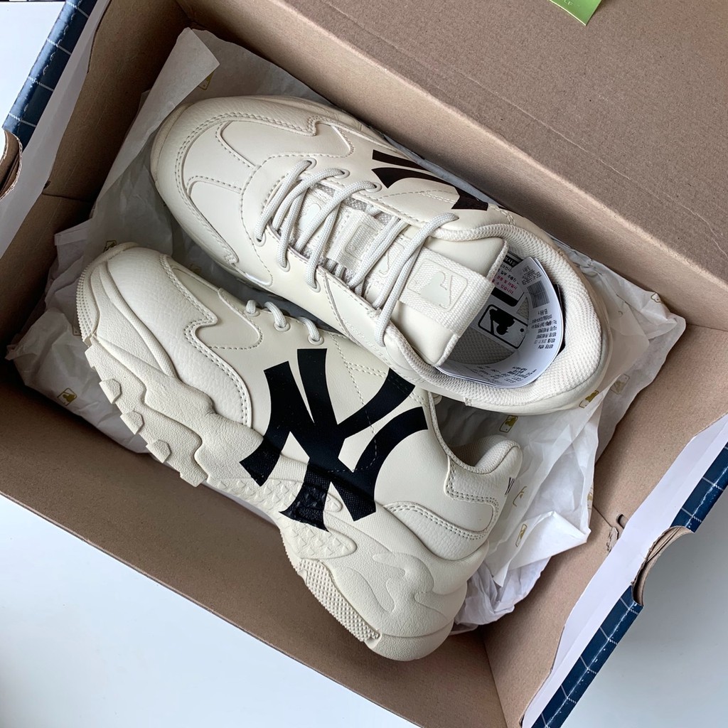 Giày Sneaker MLB Yankess chữ đen NY ( Full box)