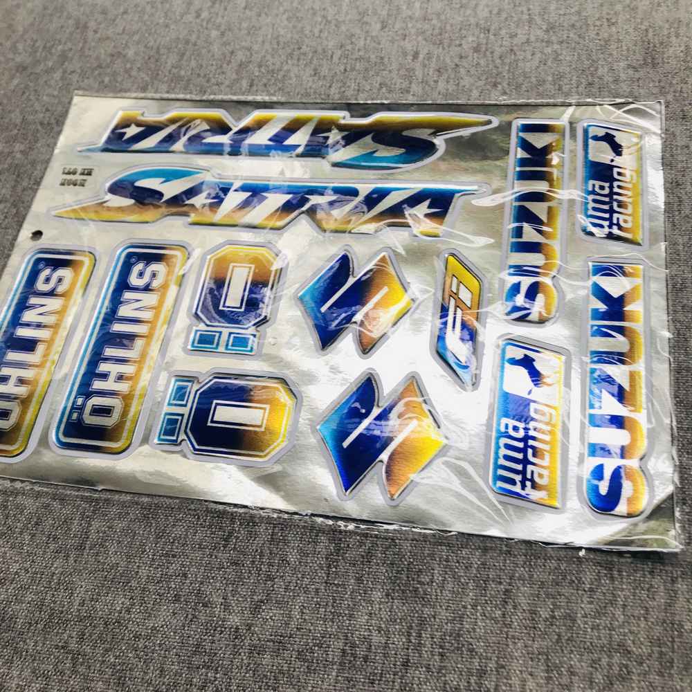 [HCM]BỘ TEM DẬP NỔI MÀU TITAN TRANG TRÍ NHIỀU LOẠI XE