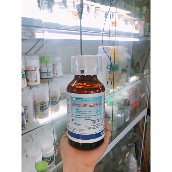 Thuốc diệt muỗi nhập khẩu Anh Quốc MAP PERMETHRIN 50EC - chai 500ml