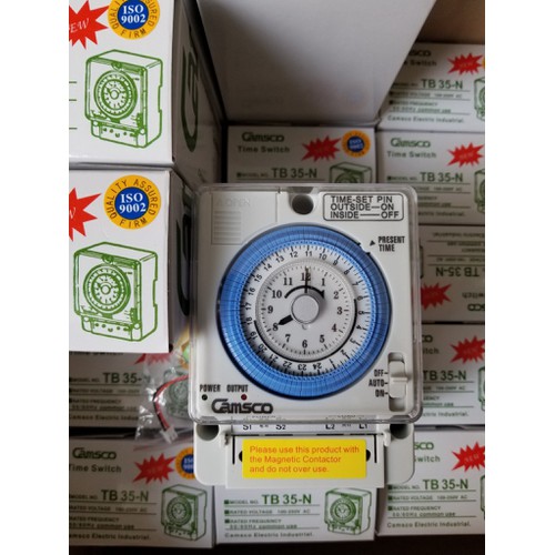 Bộ 2 Timer Camsco 24h TB35 (Rơ le thời gian 24h camsco) - kèm pin