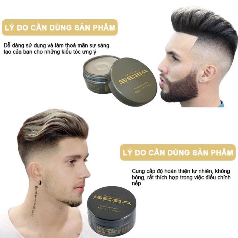 Sáp Vuốt Tóc SEBA Chính Hãng – Giữ Nếp Cao, Dễ Dàng Vuốt Lại Sau Khi Đội Mũ Bảo Hiểm