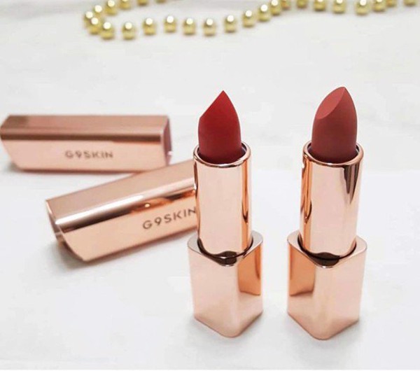 Son Thỏi G9 Skin First V-Fit Lipstick - Màu 06 - Đỏ Thẫm