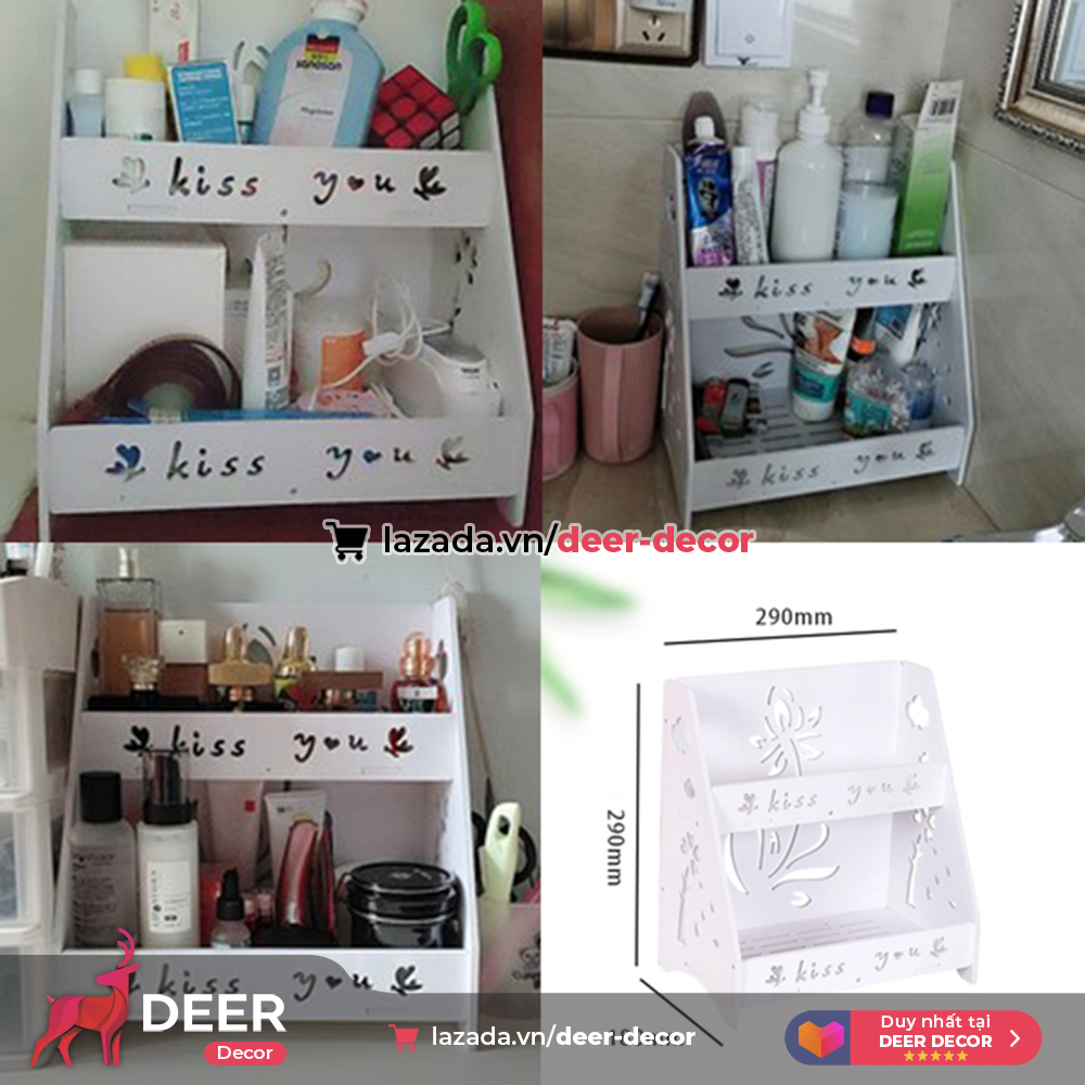 Kệ Để Đồ Live Stream Đồ Trang Điểm, Mỹ Phẩm - DEER DECOR
