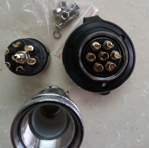 Bộ giắc cắm đực và cái M30 7 chân