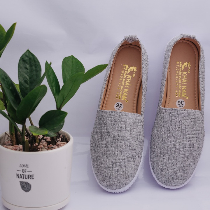 [HCM]GIÀY LƯỜI BỐ XÁM