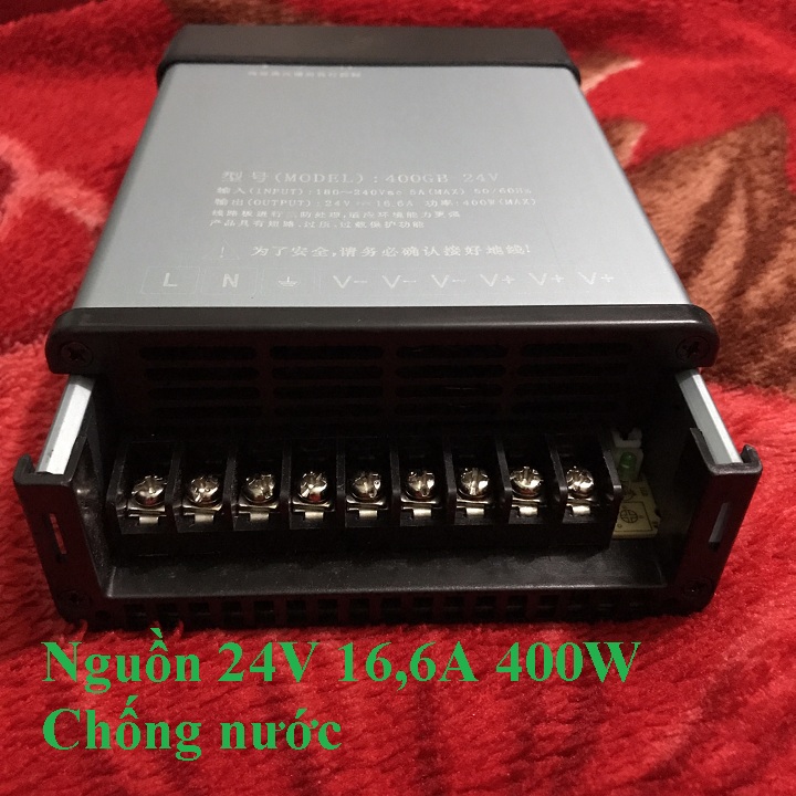Nguồn 24v 16,6A 400W Chống nước TỐT
