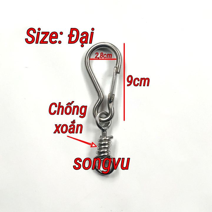 Móc xích chó inox các cỡ