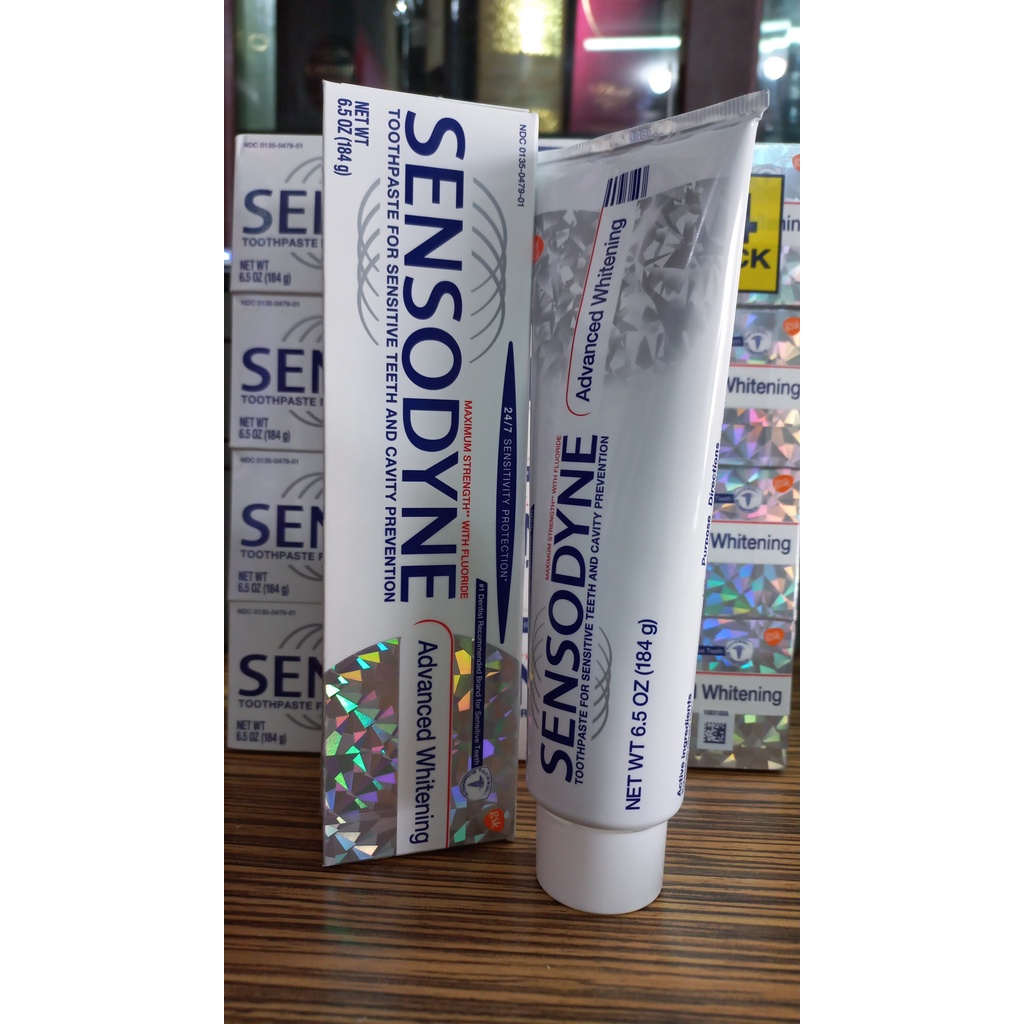 [HCM] Kem đánh răng Sensodyne Advanced Whitening (184g) - MADE IN USA