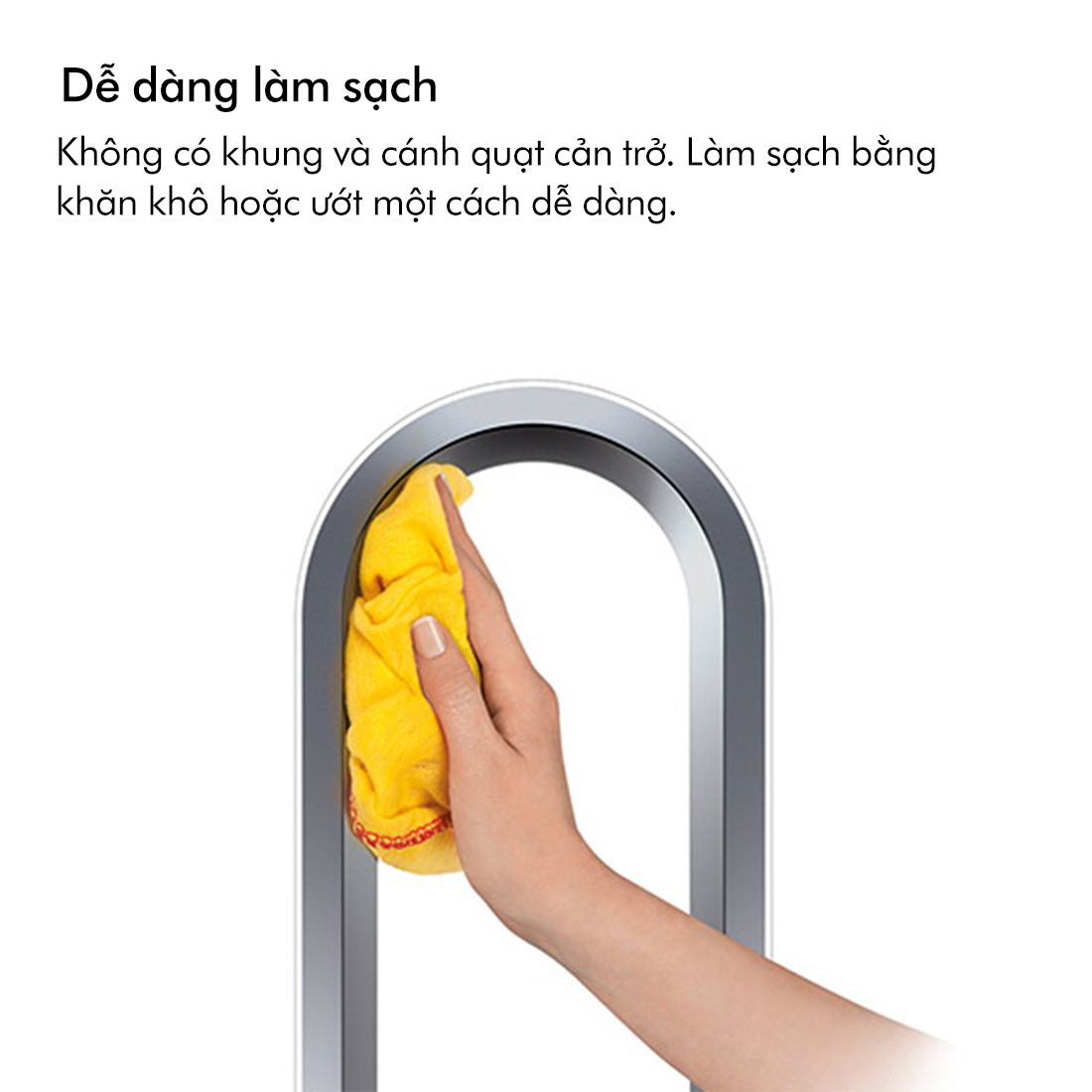 [DUY NHẤT 25-29.5: VC 14% Tối đa 2 Triệu] Quạt không cánh Dyson Cool AM07 (Trắng/Bạc)