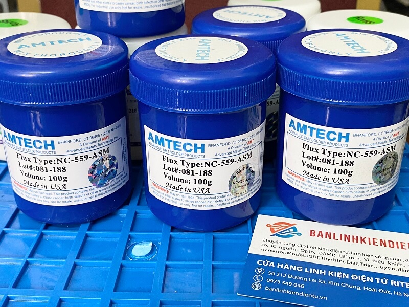 Mỡ hàn amtech nc-559-asm 100g cao cấp