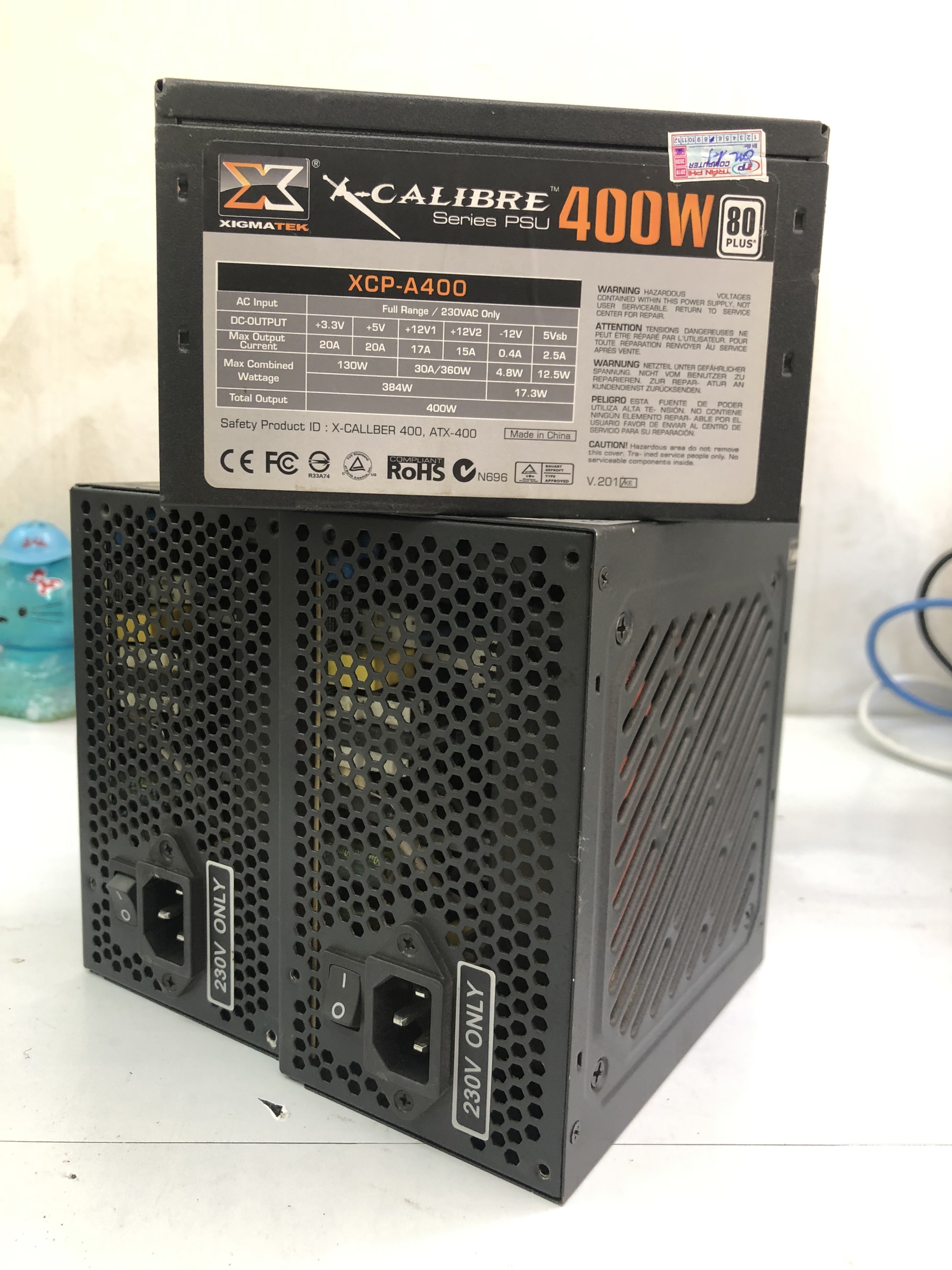 Nguồn máy tính 400w Xigmatek A400 Shogun 400 có nguồn phụ chạy card màn hình