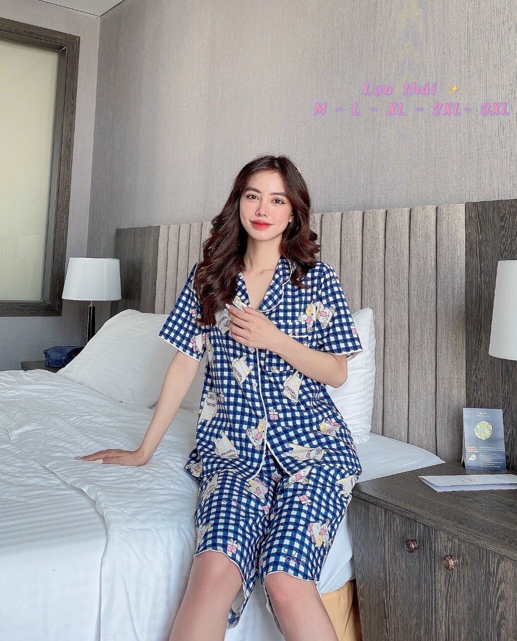 BỘ ĐỒ BỘ PIJAMA LỬNG  -- LỤA THÁI ( 45 - 75 KG)
