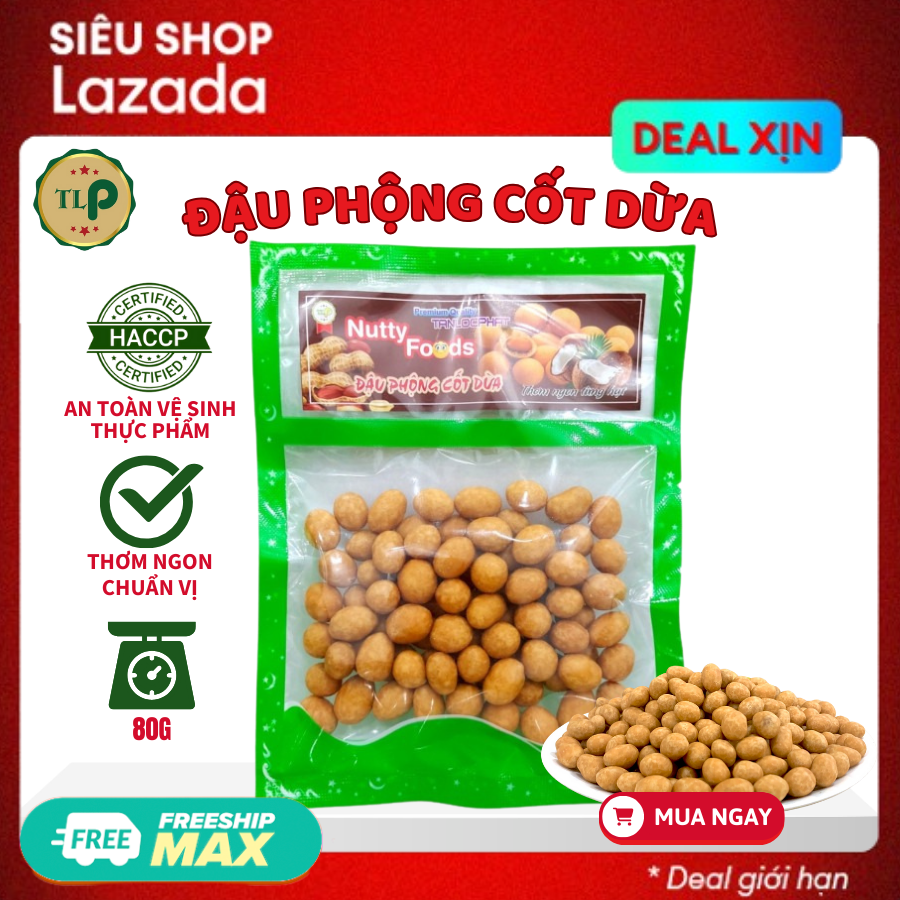 Tan Loc Phat Coconut Peanuts 80g Bag