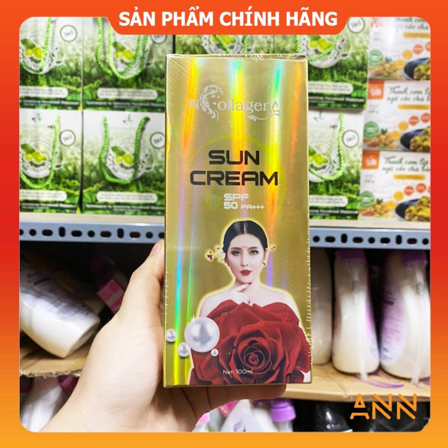 Kem chống nắng sun cream n collagen - mỹ phẩm n-collagen - boss trần thị bích ngân